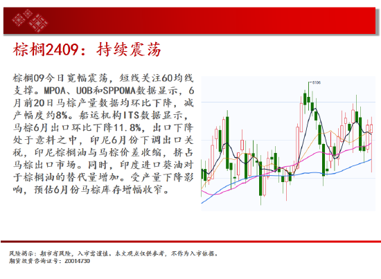 中天期貨:棕櫚持續震蕩 橡膠震蕩調整  第13張